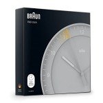 Braun Classic Large Silent Sweep Wall Clock - Grey