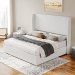 Queen Size Lift Up Storage Bed Frame – White