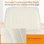 DUMOS Comfy Criss-Cross Armless Desk Chair
