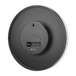 Braun Classic Silent Wall Clock - Black 23cm