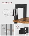 VASAGLE 4-Tier Industrial Ladder Shelf - Rustic Brown
