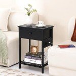 Yoobure Industrial Nightstand with Charging Station