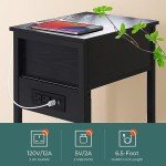 Yoobure Industrial Nightstand with Charging Station