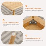 Solid Bamboo Rectangular Dining Table for Small Spaces