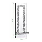 Crystal Crush Diamond Silver Candle Sconces Set of 2