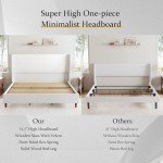 Jocisland King Upholstered Bed Frame with Headboard