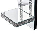 Crystal Crush Diamond Silver Candle Sconces Set of 2