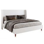 Jocisland King Upholstered Bed Frame with Headboard
