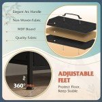 WLIVE 6-Drawer Fabric Dresser and TV Stand