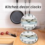 Rustic Coastal Silent Battery-Operated Wall Clock