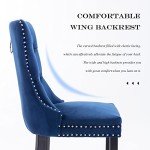 Blue Velvet Dining Chairs Set of 2