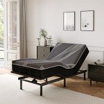 Dyonery Twin XL Adjustable Bed Frame & Mattress Set