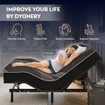 Dyonery Twin XL Adjustable Bed Frame & Mattress Set