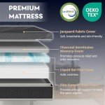 Dyonery Twin XL Adjustable Bed Frame & Mattress Set
