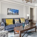 Black and White Tree Moon Canvas Wall Art