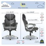 Serta Bryce Ergonomic Executive Office Chair – Gray