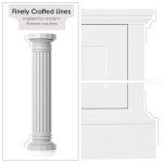 Stylish 6 Drawer White Tall Dresser with Handles