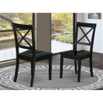 Boston Cross Back Dining Chairs - Set of 2