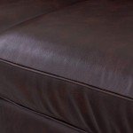 Serta Palisades 61" Track Arm Sofa in Chestnut Brown