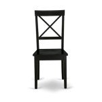 Boston Cross Back Dining Chairs - Set of 2