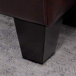 Serta Palisades 61" Track Arm Sofa in Chestnut Brown