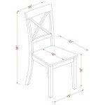 Boston Cross Back Dining Chairs - Set of 2