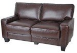 Serta Palisades 61" Track Arm Sofa in Chestnut Brown