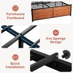 King Size Bed Frame with Storage Drawers & LED