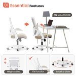 High Back Mesh Ergonomic Office Chair (Beige)