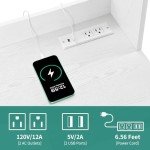 71'' Tall Kitchen Pantry Cabinet with Microwave Stand