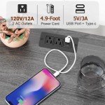 Nightstand Set with Charging Station and USB Ports