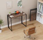 Coavas 31.5-Inch Small Folding Desk - Brown