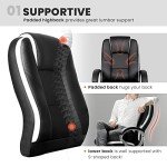 Ergonomic High Back Gaming Office Chair - Black