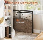 Coavas 31.5-Inch Small Folding Desk - Brown