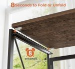 Coavas 31.5-Inch Small Folding Desk - Brown