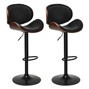 Adjustable Swivel Bar Stools Set of 2