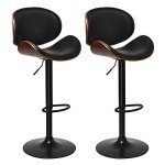 Adjustable Swivel Bar Stools Set of 2