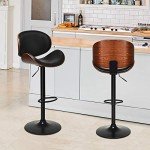 Adjustable Swivel Bar Stools Set of 2