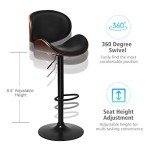 Adjustable Swivel Bar Stools Set of 2