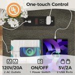 Tall Farmhouse Nightstand Charging Station Set of 2