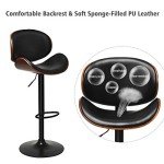 Adjustable Swivel Bar Stools Set of 2