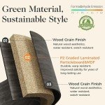 Tall Farmhouse Nightstand Charging Station Set of 2