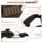 Green High-Back Mesh Gaming Desk Chair