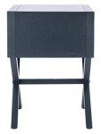 Odilia Navy and Gold 1-Drawer Nightstand