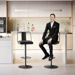 Adjustable Metal Swivel Barstools Set of 2