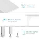 Lufeiya White 40-Inch Small Space Desk