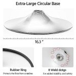 Light Grey PU Leather Swivel Bar Stool Set