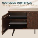 Georgina Solid Wood Sideboard with 2 Doors & 3 Drawers