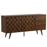 Georgina Solid Wood Sideboard with 2 Doors & 3 Drawers