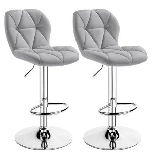 Modern Adjustable Bar Stools - Set of 2